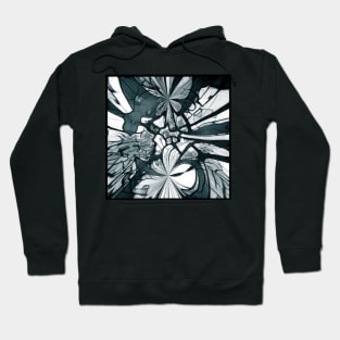 Black and White Abstract Hoodie